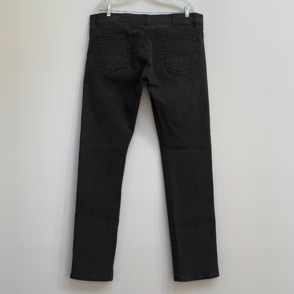 Alexander McQueen Men Black Washed Cotton-Stretch Denim Jeans US40R - Picture 9 of 11